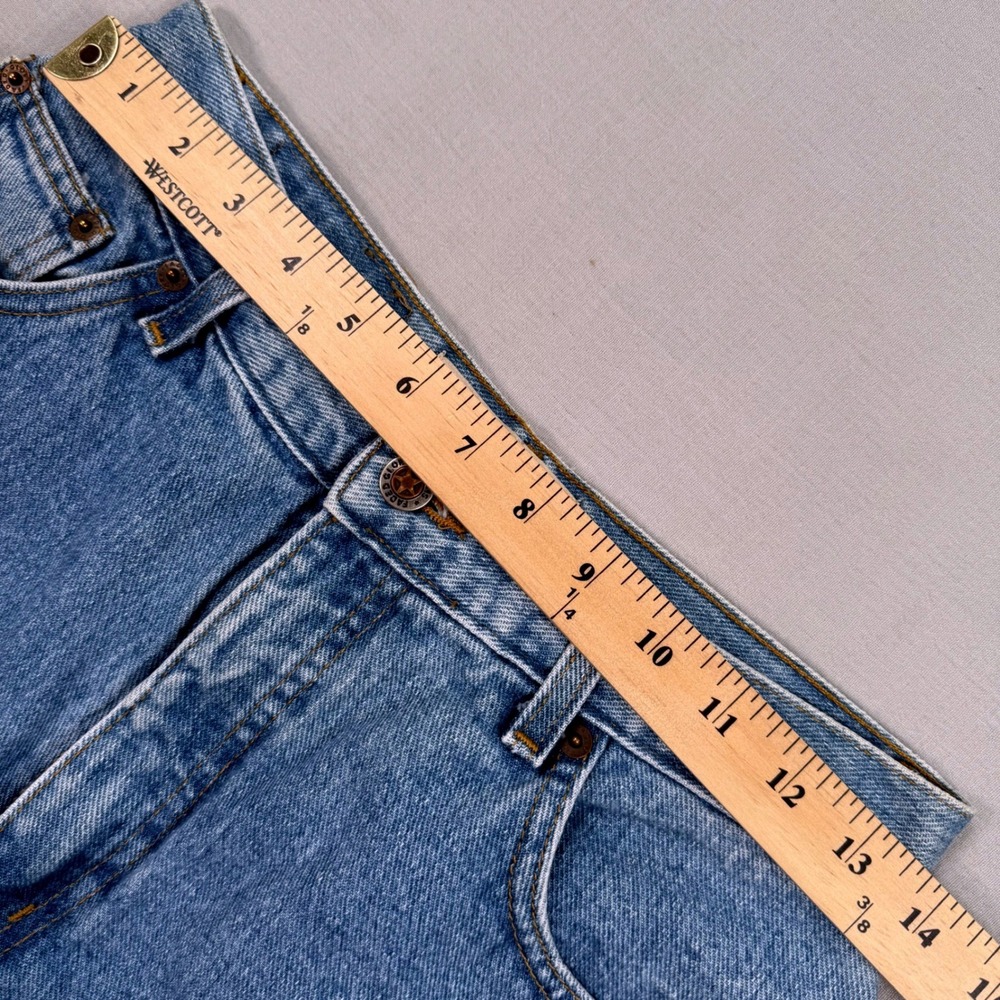 VTG 90s Faded Glory High Waisted Mom Jeans Sz 12 S Reverse Fit Tapered 27x27 - Picture 4 of 10